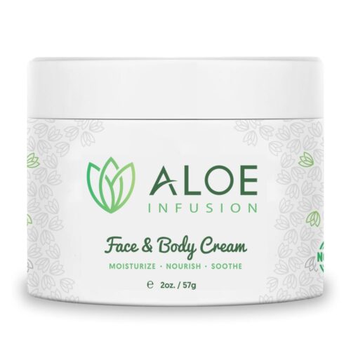 Body and Face Moisturizer – Natural Moisturizing Cream with Organic Aloe Vera – Skin Care for Dry Skin, Anti Wrinkle, Acne Scars, Rosacea, Psoriasis Eczema Cream Lotion for Men and Women