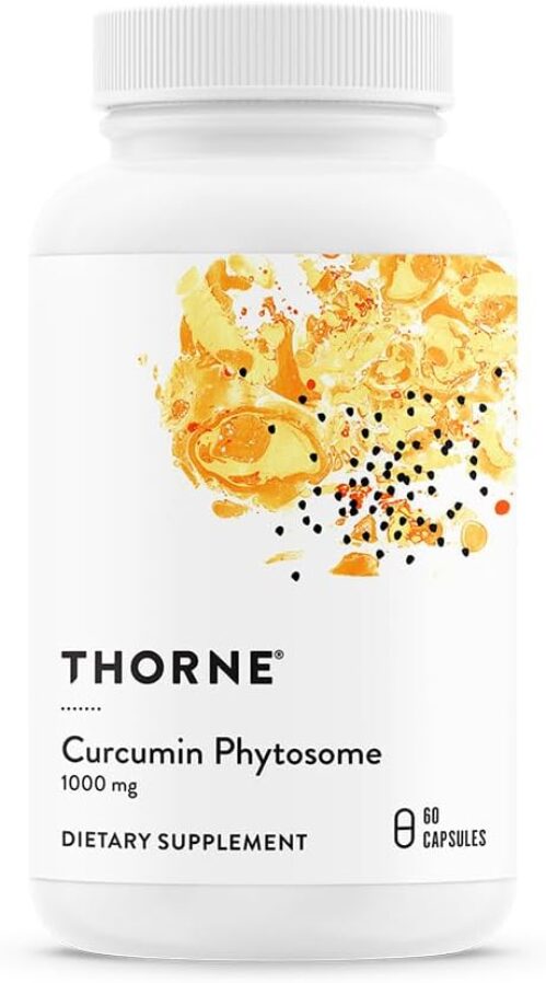 THORNE Curcumin Phytosome 1000 mg (Meriva) – Clinically Studied, High Absorption – Supports Healthy Inflammatory Response in Joints, Muscles, GI Tract, Liver, and Brain* – 60 Capsules – 30 Servings