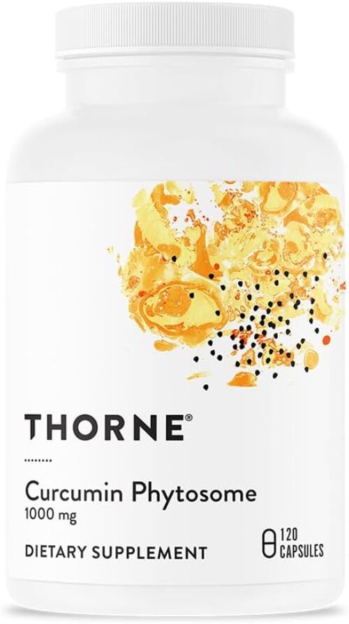 THORNE Curcumin Phytosome 1000 mg (Meriva) – Clinically Studied, High Absorption – Supports Health in Joints, Muscles, GI Tract, Liver, and Brain* – 120 Capsules – 60 Servings