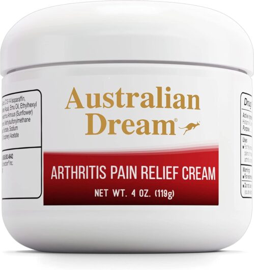 Australian Dream Arthritis Pain Relief Cream – Soothing & Non-Greasy – Powerful Topical Arthritis Pain Relief – Good for Muscle Aches or Joints – 4 oz Jar