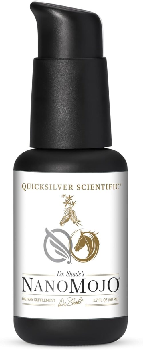 Quicksilver Scientific NanoMojo – Male-Specific Endurance Elixir & Energy Boost Support – 19 Herbs Including Epimedium for Men, Rhodiola Extract, Herbal Ginseng, and Adaptogenic Herbs (1.7oz / 50ml)