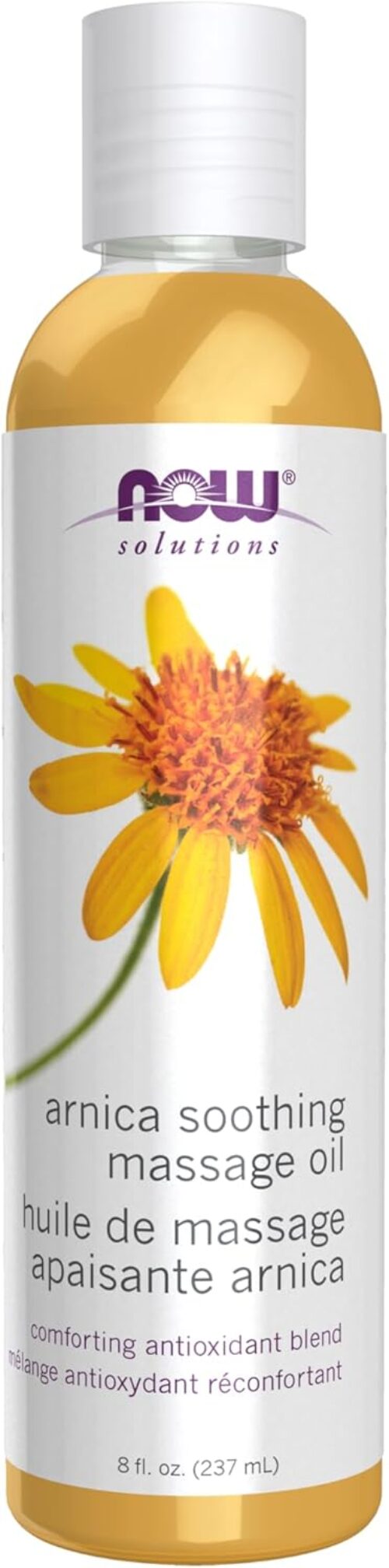 NOW Solutions, Arnica Soothing Massage Oil, Comforting Antioxidant Blend, 8-Ounce