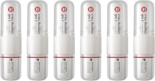 Siang Pure Aromatherapy Nasal Inhaler – Cooling Menthol, Peppermint and Eucalyptus Oil – Allergy, Congestion & Sinus Relief (6 Pack)