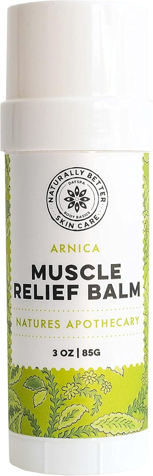 All-Natural Arnica Muscle Balm – Plant-Based Topical swelling and bruising Relief | Essential Oils & Menthol soothes and cools sore muscles, Hypoallergenic & Paraben-Free, Made in USA