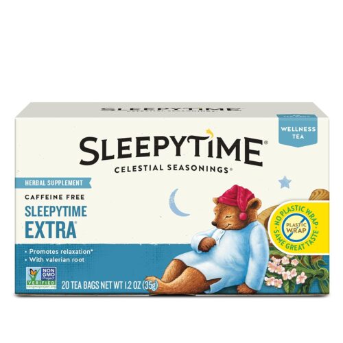 Celestial Seasonings Sleepytime Extra Herbal Tea, Promotes Relaxation, 20 Count (Pack of 6)