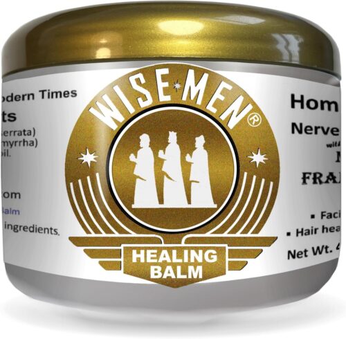 Wise Men Healing Balm with Myrrh and Frankincense Essential Oils for Neuropathy, Sciatica and Nerve Pain Massage and Skin Moisturizing
