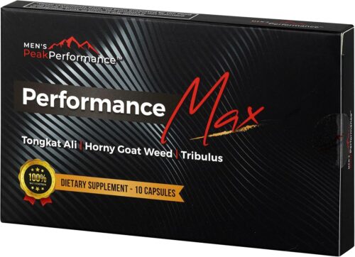 Masculinity Maximiser Supplement for Men – Energy, Endurance & Stamina Support for Improved Performance with Horny Goat Weed, Ashwagandha, Tongkat Ali & Maca – 10 Capsules