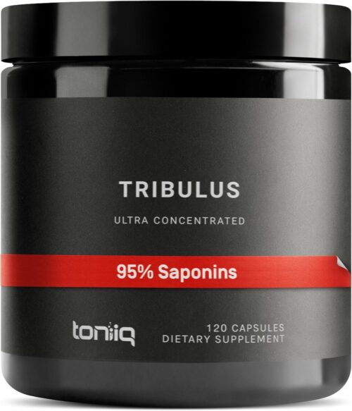 Tribulus Terrestris for Men – Ultra High Potency 25:1 Extract with 95% Saponins – 1300mg Pure & Concentrated Formula – Third-Party Lab Tested for Purity & Quality – 120 Capsules