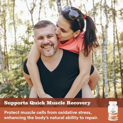 Muscle REx – Joint, Muscle & Nerve Support – Relax Aches & Chronic Discomfort Plant-Based Supplement (60 Capsules)