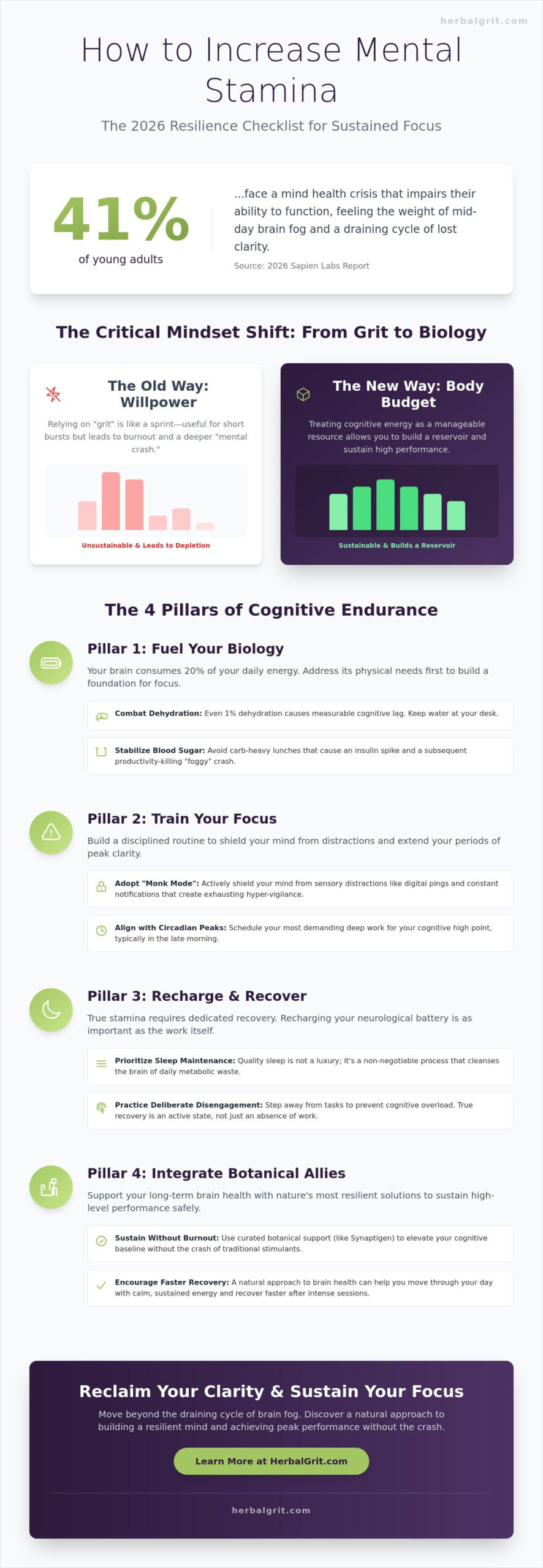 How to Increase Mental Stamina: The 2026 Resilience Checklist