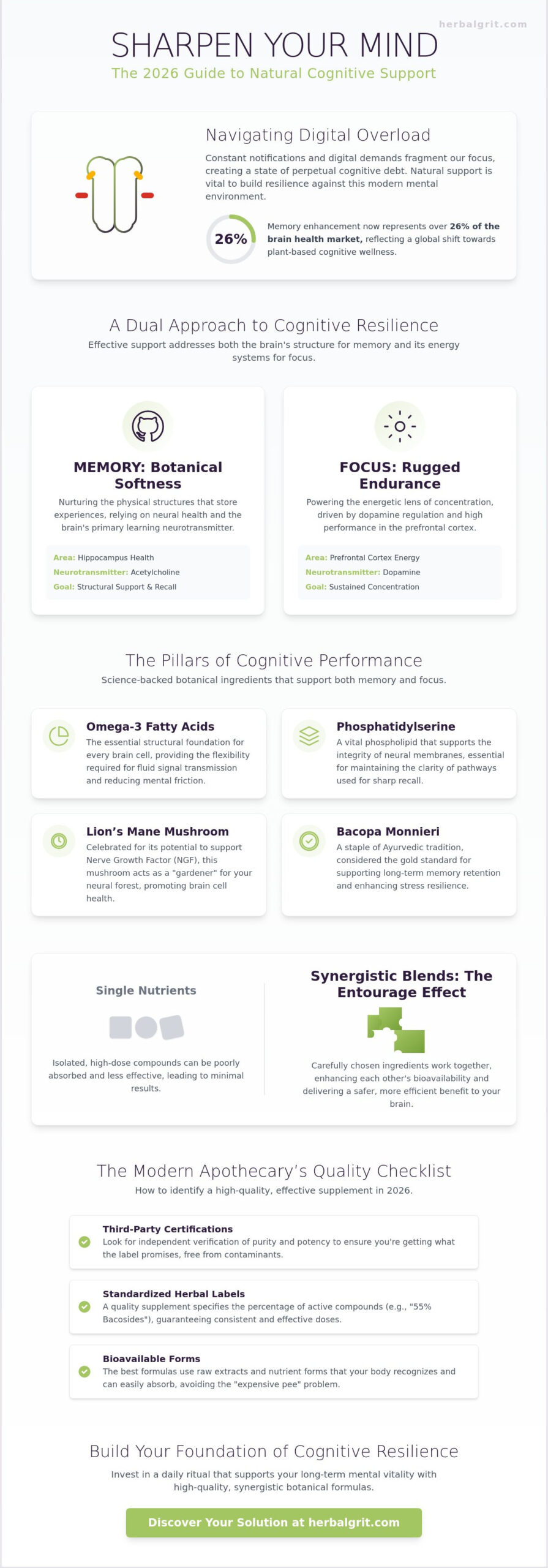 Natural Supplements for Memory and Focus: The 2026 Botanical Buyer's Guide