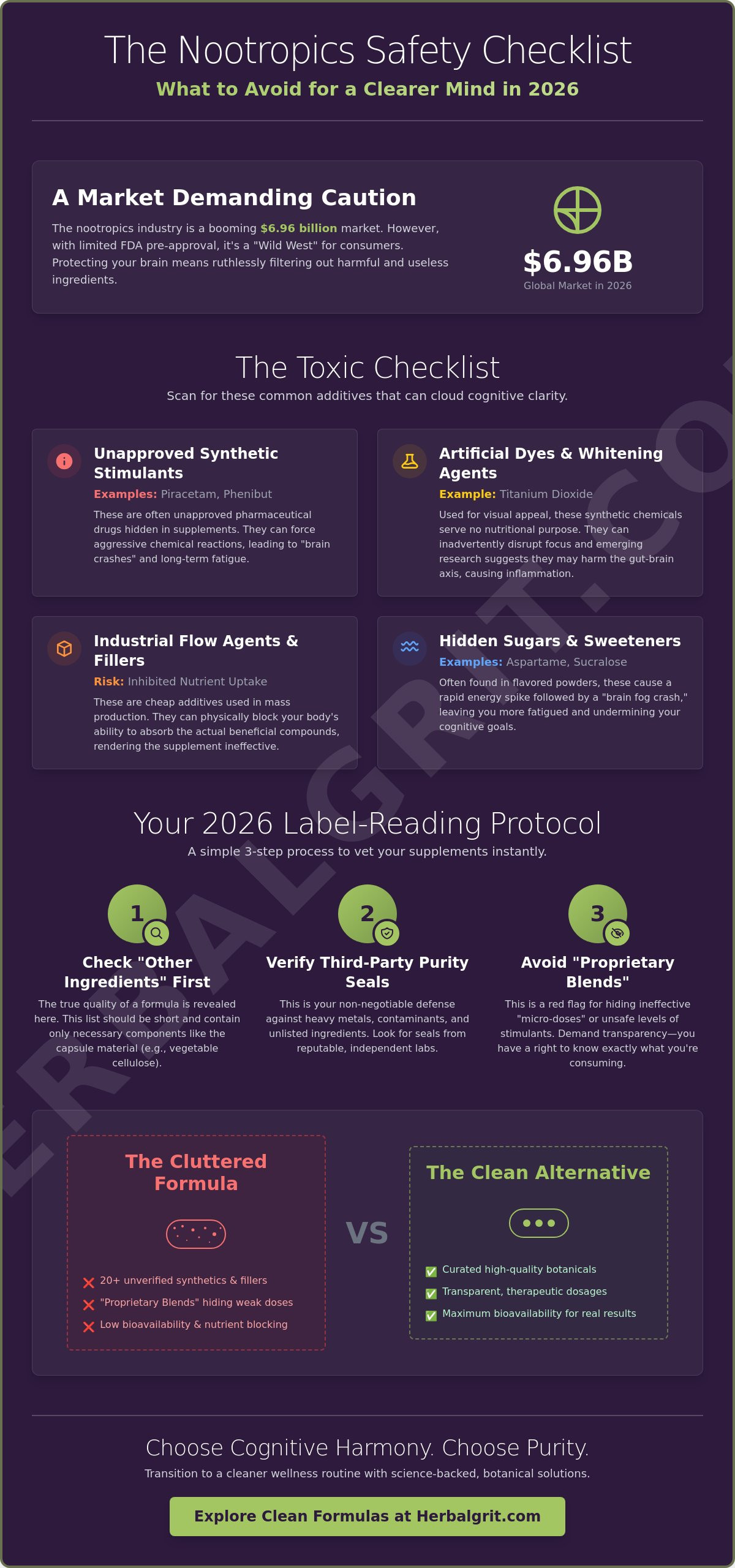Brain Supplement Ingredients to Avoid: Your 2026 Safety Checklist